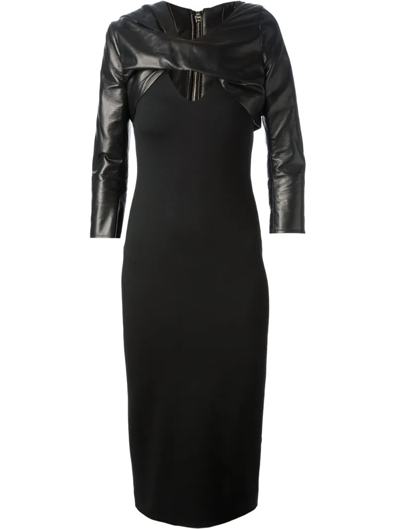 DSQUARED2 fitted mid length dress | FarFetch US