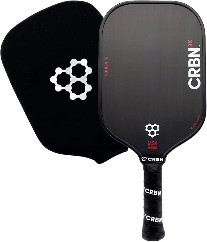 CRBN X Series Power Pickleball Paddle - Carbon Fiber Pickleball Paddle with Foam Injected Edges f... | Amazon (US)
