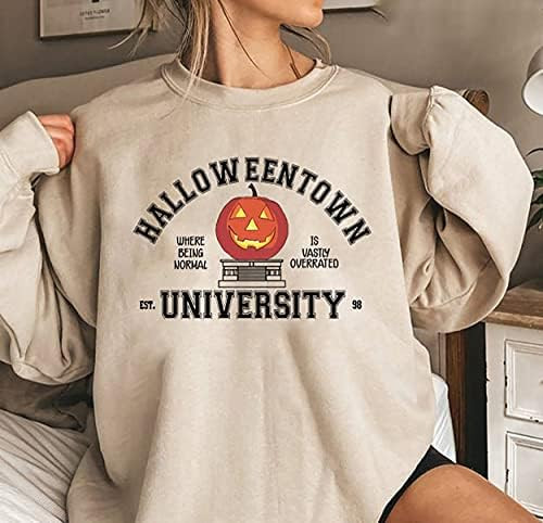 Generic Halloweentown University Crewneck Sweatshirt, Funny Halloween Sweatshirt, Cute Fall Sweat... | Amazon (US)