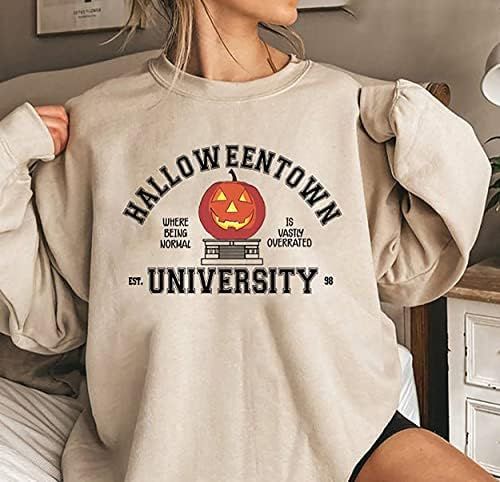 Halloweentown University Crewneck Sweatshirt, Funny Halloween Sweatshirt, Cute Fall Sweatshirt | Amazon (US)