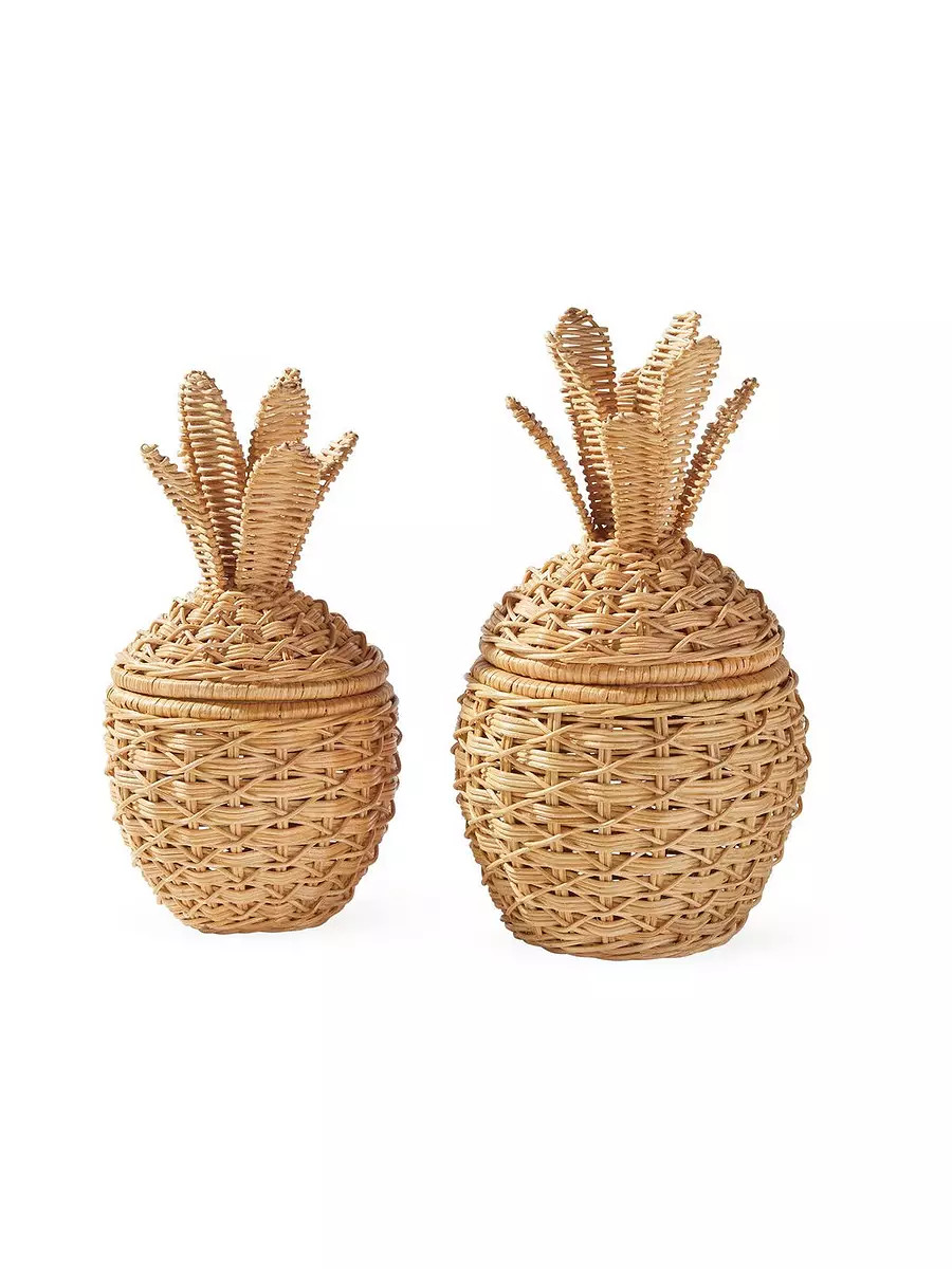 Wicker Pineapple | Serena and Lily