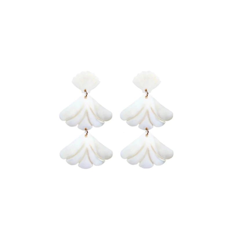 Mother of Pearl Shell Drop Earrings | Sea Marie Designs