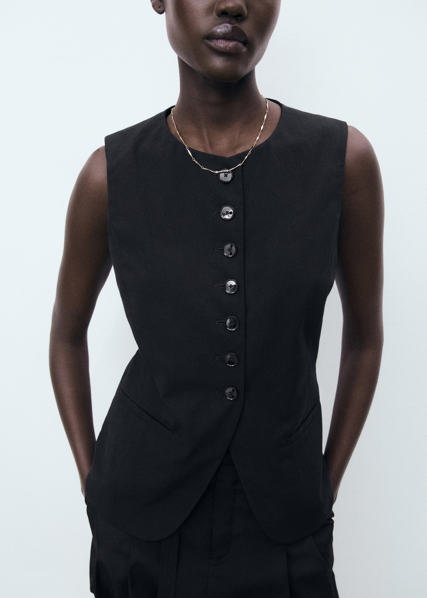 Suit waistcoat with buttons | Mango (US/MX/AU)