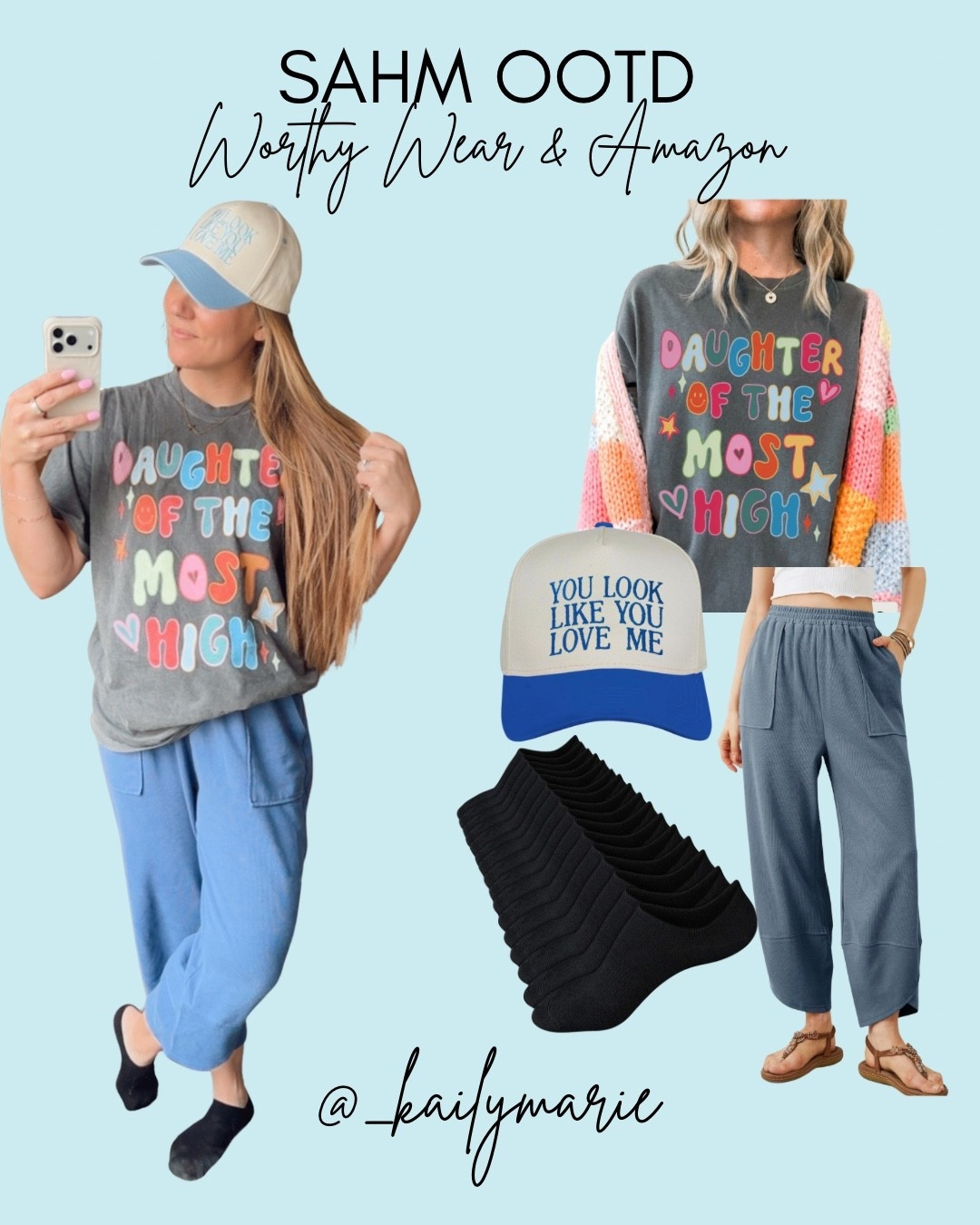 Comfy SAHM OOTD featuring my favorite place to get graphic tees now! @worthywear 🫶🏼🩷


#LTKootd #LTKTall #LTKMidsize