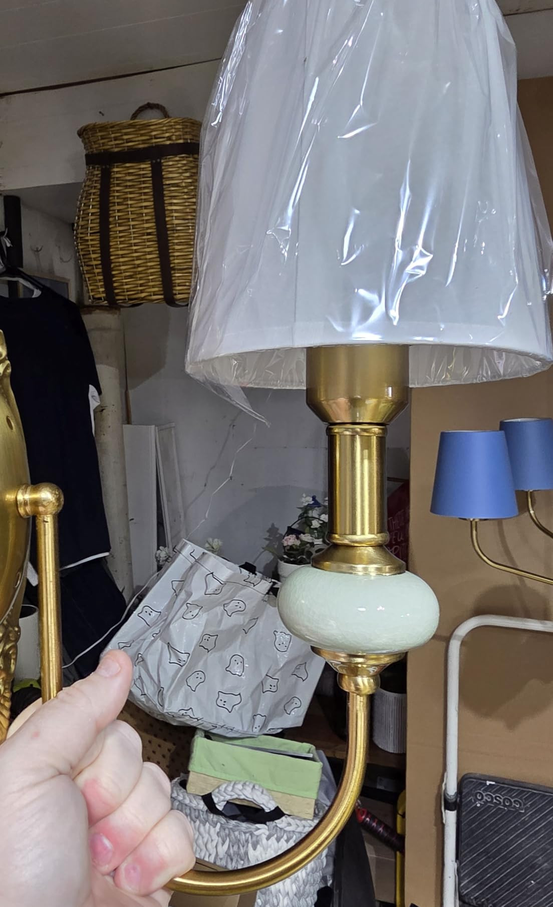 Wireless Battery Operated Antique Brass Wall Sconces Set of 2, 10000mAh Rechargeable Gold Crystal... | Amazon (US)