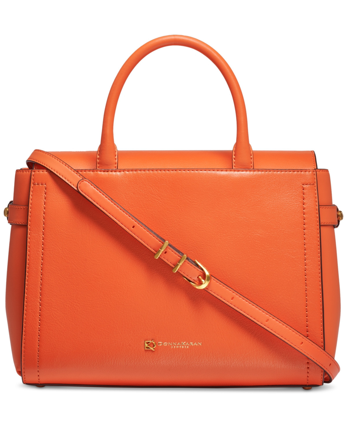 Donna Karan New York Roslyn Top Handle Satchel - Tangerine | Macy's