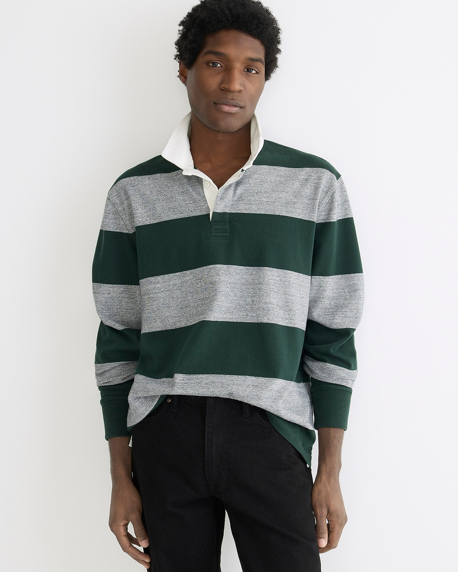 Rugby shirt in stripe | J. Crew US