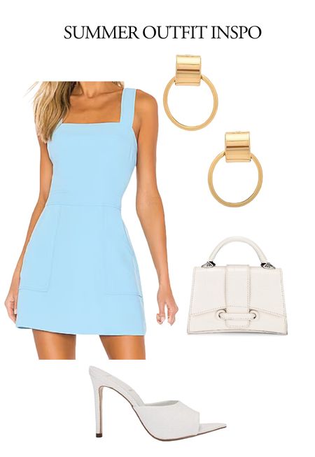 Summer outfit inspo
Light blue sundress with a white purse and white heels

#LTKTravel #LTKShoeCrush #LTKParties
