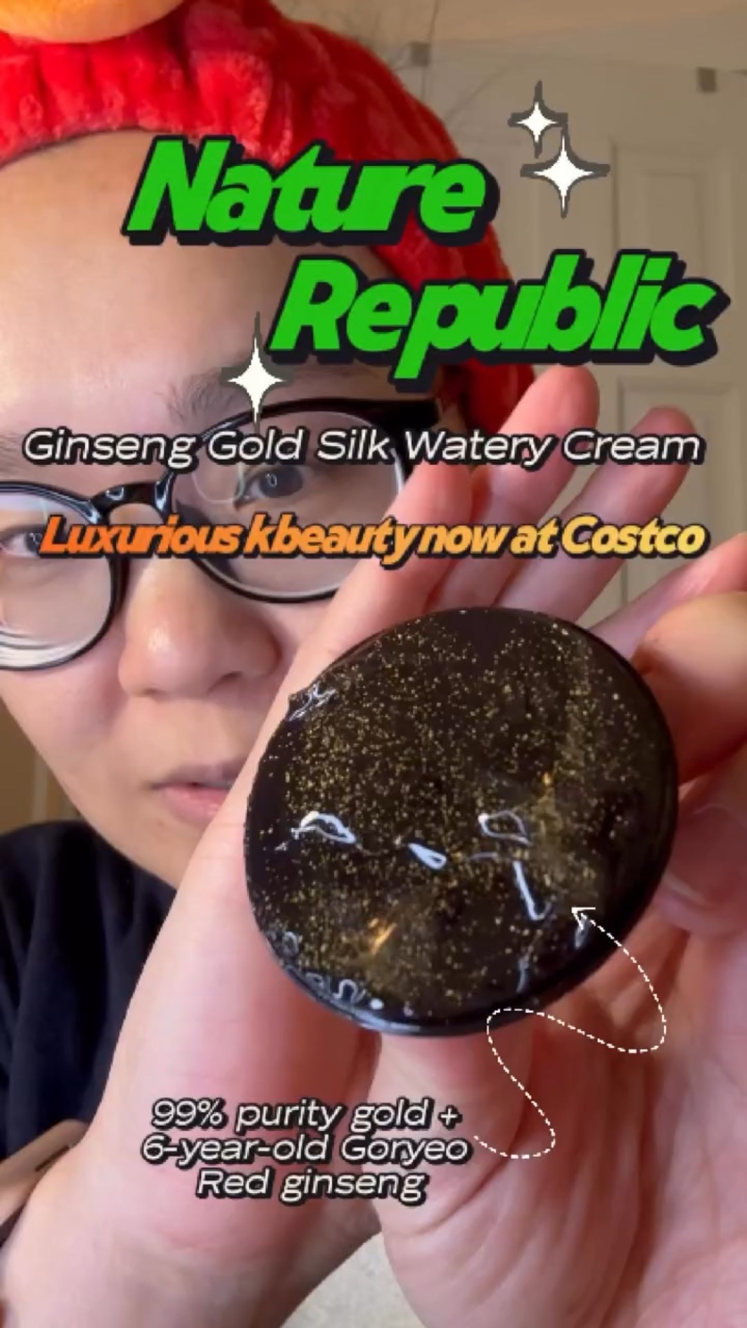 This stuff is fancy🎩. I’ve never tried this particular @naturerepublic.us cream before, but if you’ve known me for a long time, you know I love the SuperAqua line (especially the green one). I am now maturing and big girl luxury skincare money 😂. But, the fun thing is the Ginseng Gold Silk Watery Cream is available at Costco in the US 😍. It’s actually the cheapest place to buy it ($48.99 vs. $86) and it’s already been restocked 4x. The cream is quite lightweight and absorbs pretty quickly. The gold flecks make this seem quite luxe and the container…well I spoke about that a lot, but it is definitely a conversation starter. It does have a slight fragrance, but it’s ok for me since it’s in my scent profile preference (light and bright), but just wanted to call that out. It has other premium ingredients like 6yo Korean red ginseng and golden cocoon-derived silk amino acid.
#naturerepublic #dryskin #koreanskincareroutine #costcodeals #barrierrepair

#LTKBeauty #LTKmorningroutine #LTKgrwm