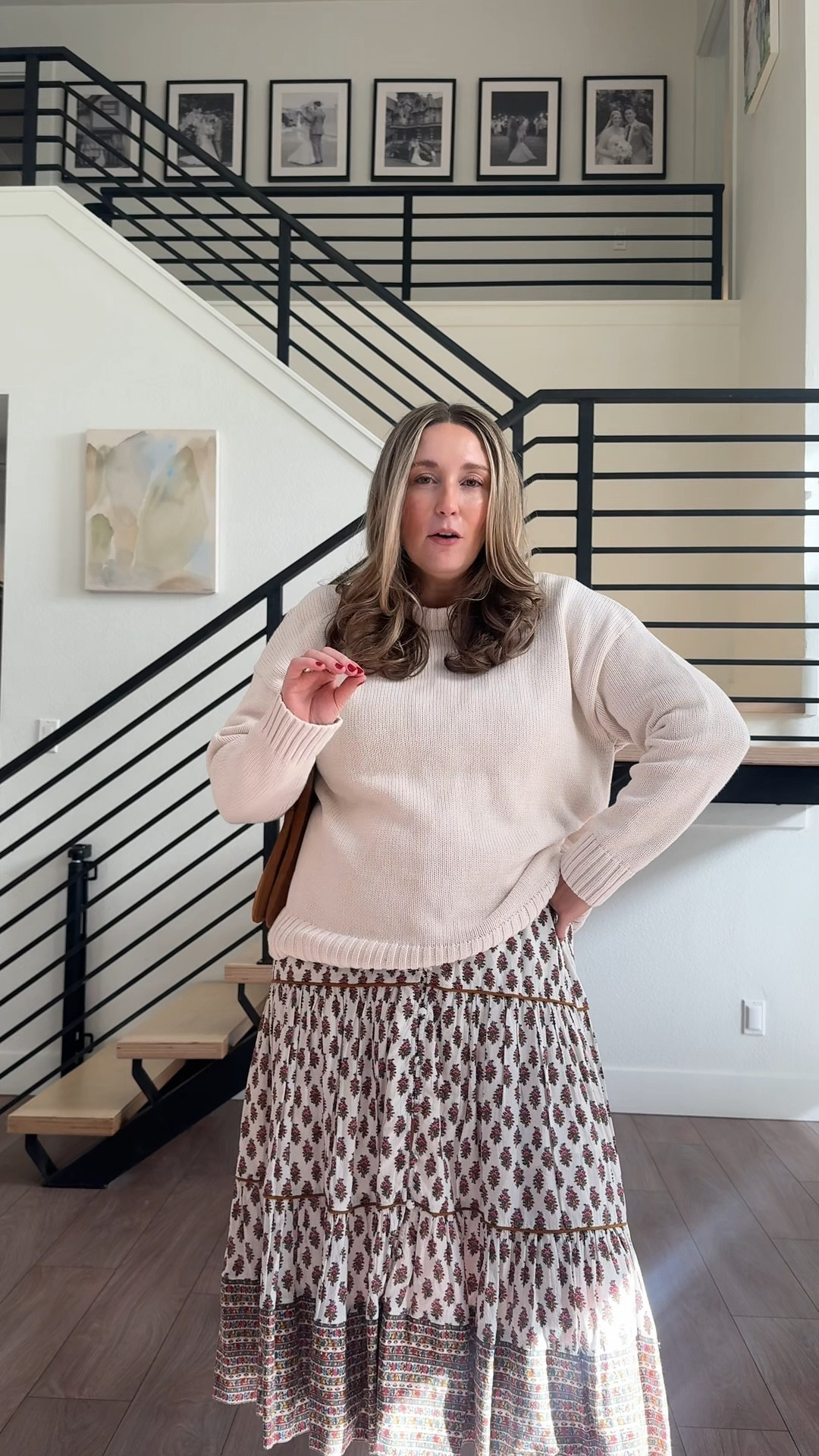 Favorite fall outfit combo. A chunky knit sweater over a fall dress!

#LTKFindsUnder100 #LTKVideo #LTKMidsize