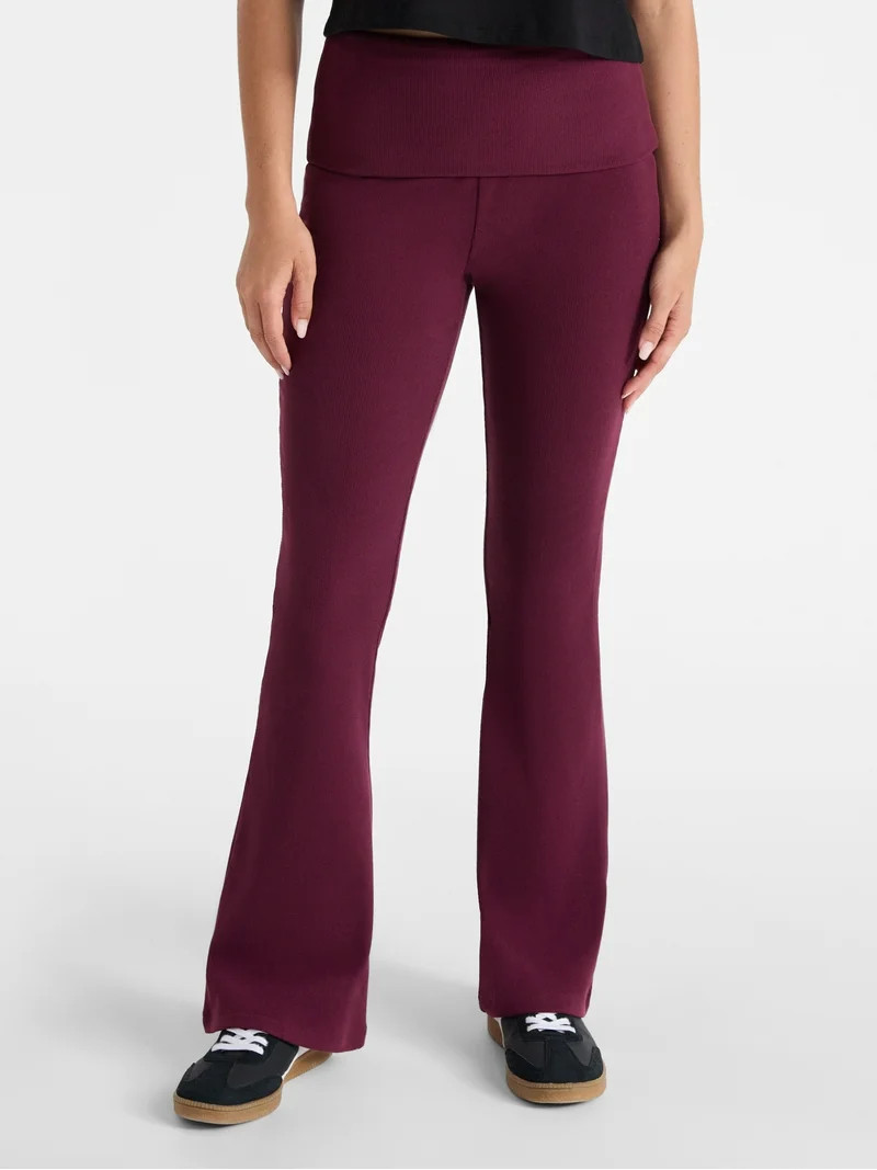 No Boundaries Foldover Cozy Flare, Women's | Walmart (US)