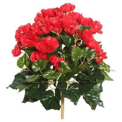 Artificial Begonia Stems (15.25") - Red - Vickerman | Target
