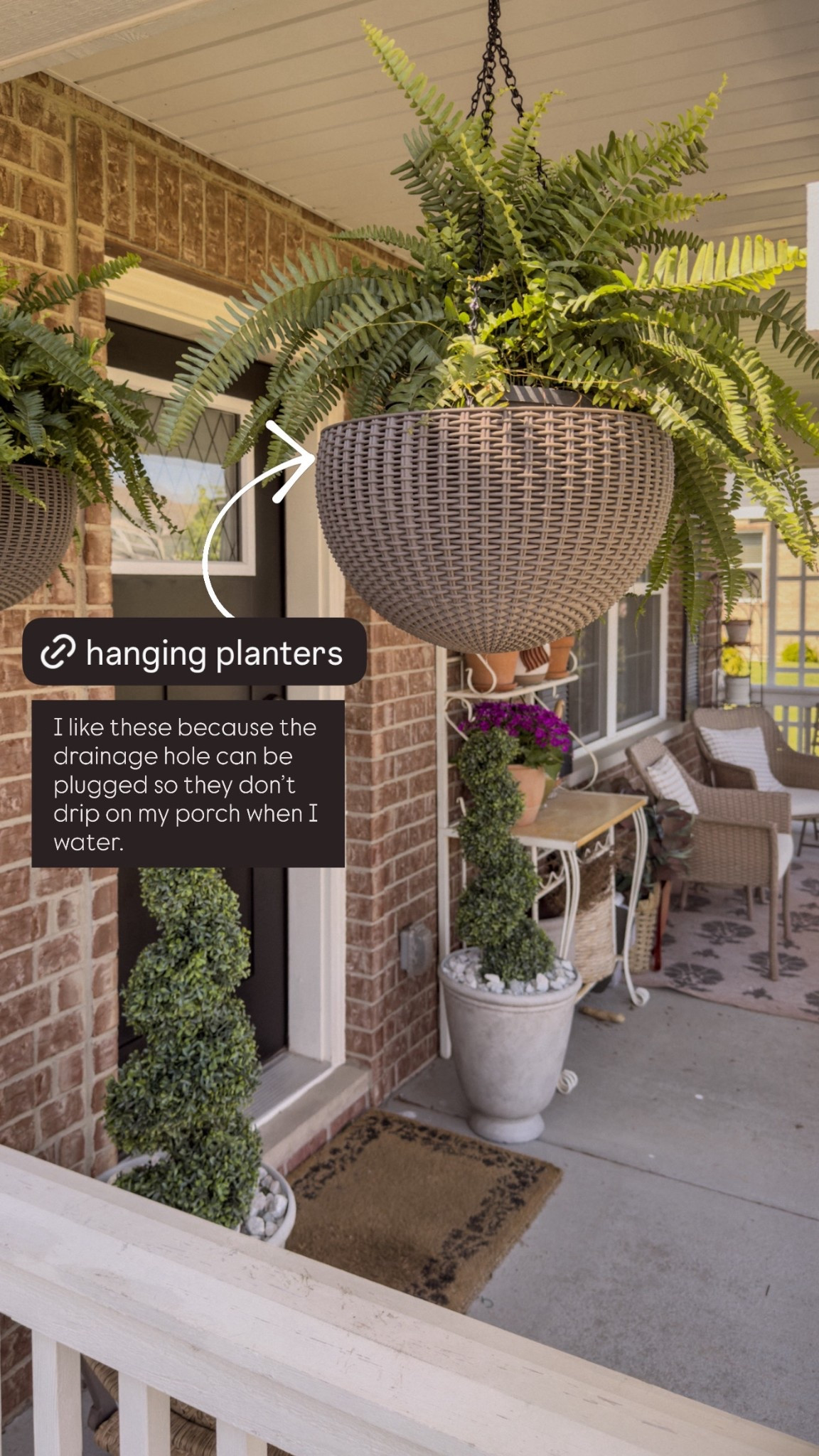 Hanging basket resin planters 

#LTKSeasonal #LTKHome