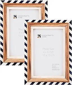 Handicrafts Home Picture Frames 2 Pack 4” x 6” Pack of 2 – Wall & Tabletop Photo Frames | Amazon (US)