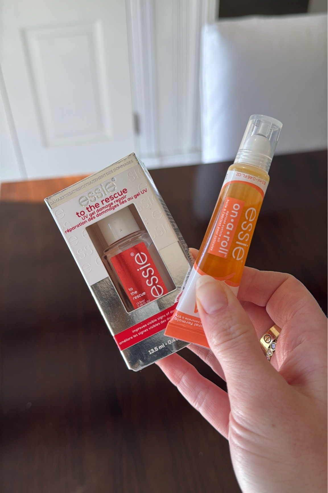 #ad Giving my nails a break from the salon and using the @essie To The Rescue and On A Roll Apricot Roll-On Cuticle Oil to help repair, strengthen and thicken my dry brittle nails. Check out both of these products the next time you are at @target !! #target #targetpartner #essiepartner #essielove #liketkit 

#LTKFindsUnder50 #LTKBeauty #LTKStyleTip