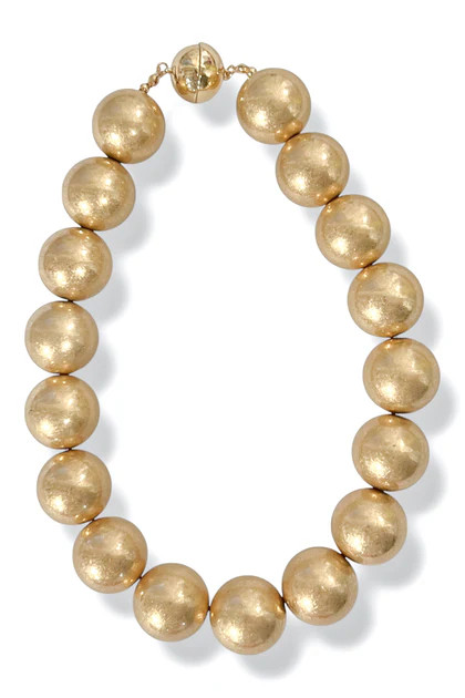 Linny Worn Gold Beaded Necklace | The Willow Tree