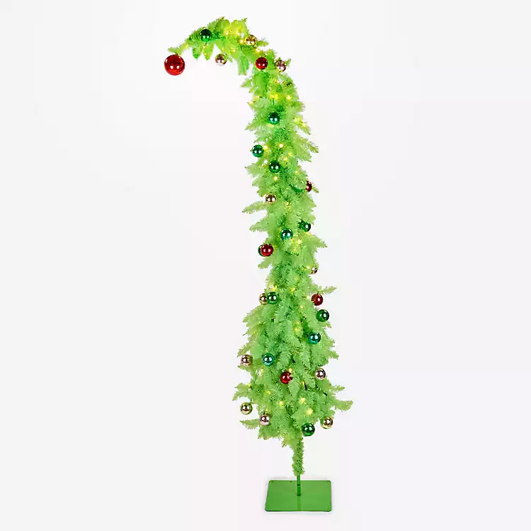 7 ft. Pre-Lit Green Whimsical Christmas Tree | Kirklands Home | Kirklands