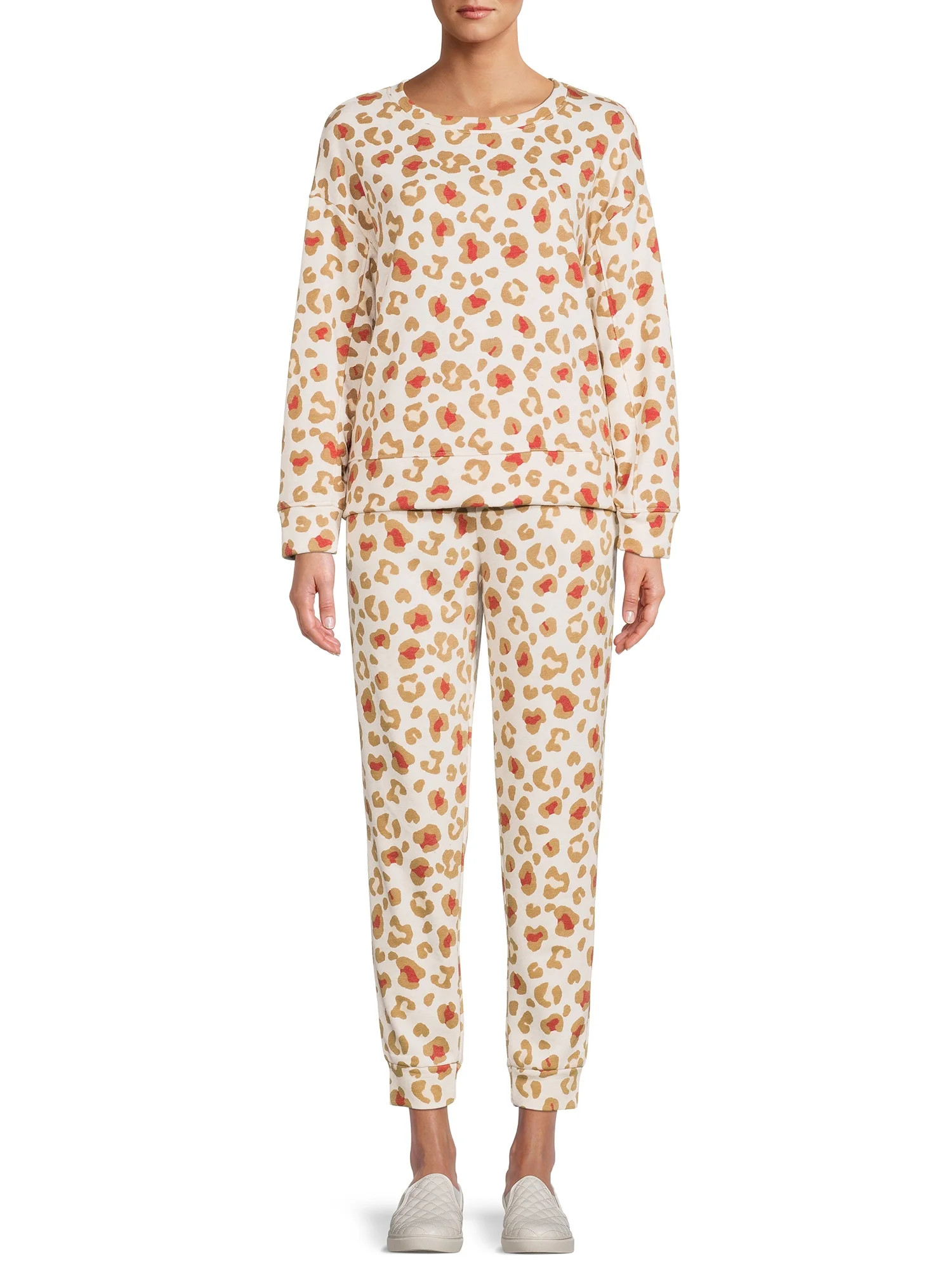 Secret Treasures Women's and Women's Plus Size Sleep Top and Pants Set, 2-Piece | Walmart (US)