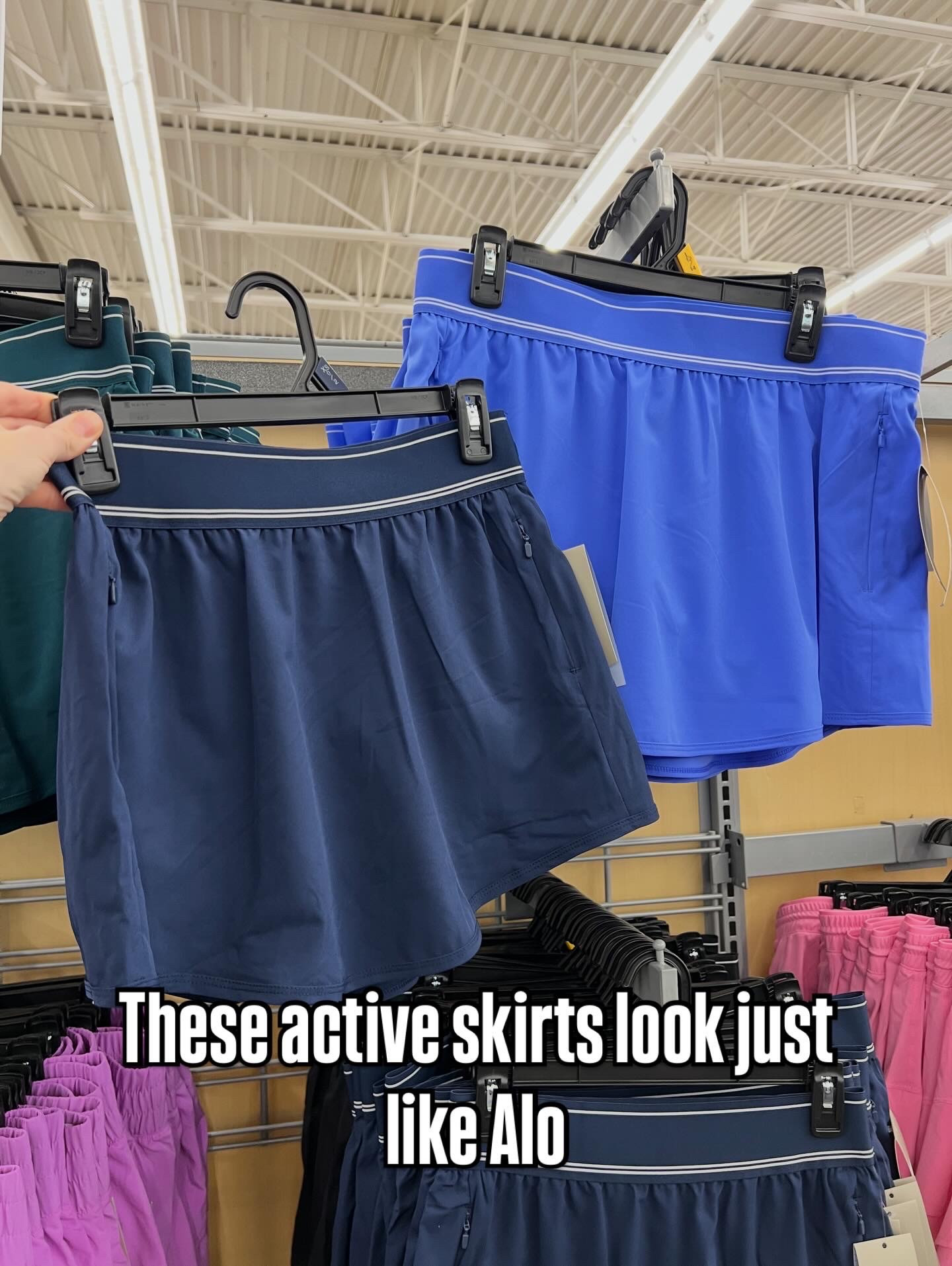 Walmart $15 active skorts that look just like the $80 alo ones! #lookalike 