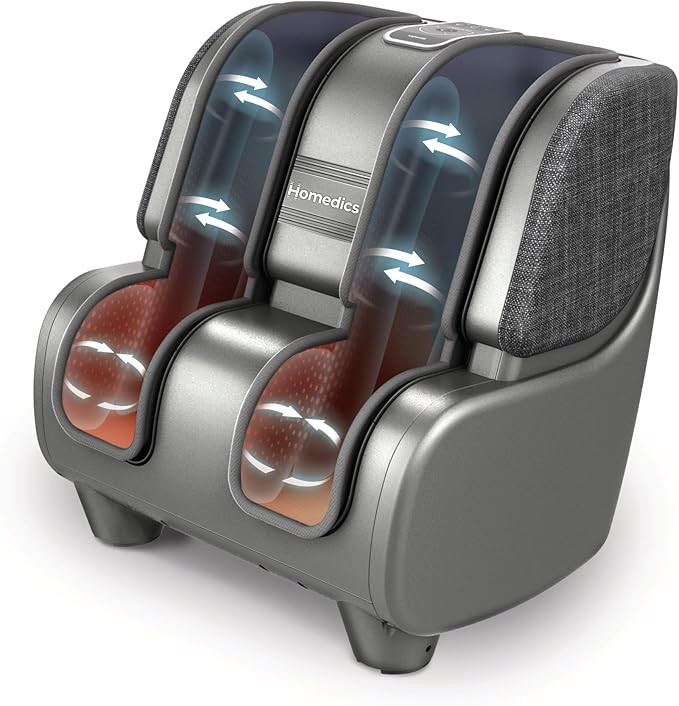 Homedics Deluxe Foot Massager & Calf Massager, Rolling & Compression Massage, Adjustable Tilt, Wa... | Amazon (US)