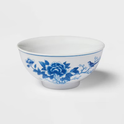 10.8oz Porcelain Lunar New Year Rice Bowl Blue/White | Target