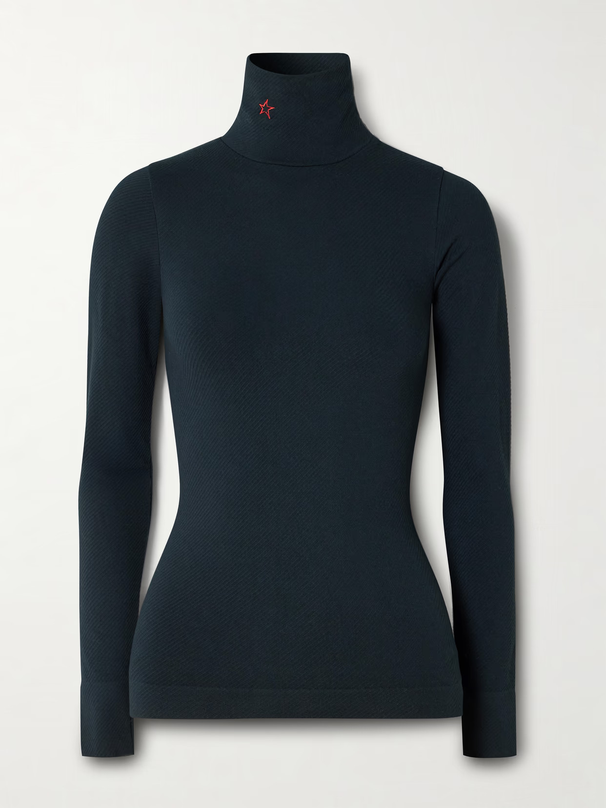 Perfect Moment - Ribbed Thermal Modal-blend Turtleneck Top - Black | NET-A-PORTER (US)