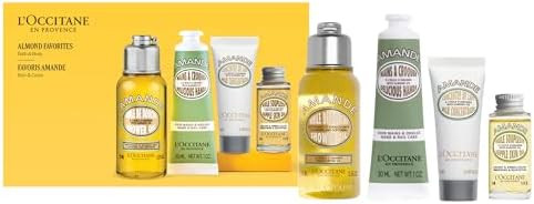 L'OCCITANE Almond Favorites Set: Cleansing Shower & Supple Skin Oils, Hand Cream & Moisturizer, T... | Amazon (US)