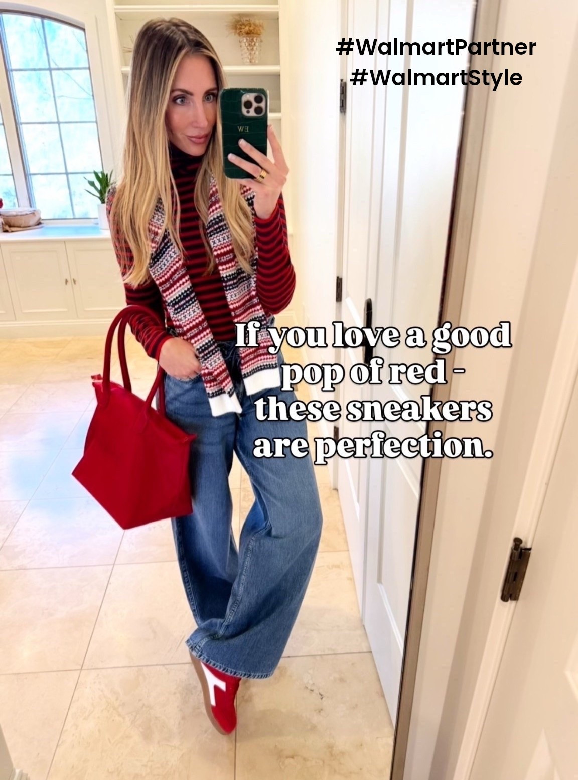 #WalmartPartner I love adding a fun color to all of my outfits! These sneakers are the perfect pop and I got them at Walmart! 
#WalmartStyle @WalmartStyle