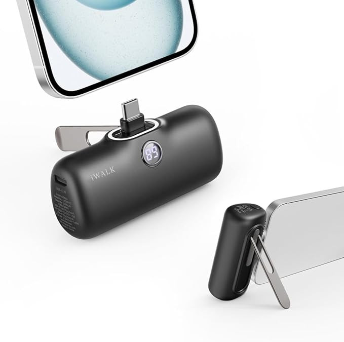 iWALK Portable Charger for iPhone 15 iPhone 16 Series, 20W PD Fast Charging USB-C Power Bank, LED... | Amazon (US)