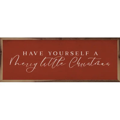 Merry Little Christmas Red " on Wood | Wayfair North America
