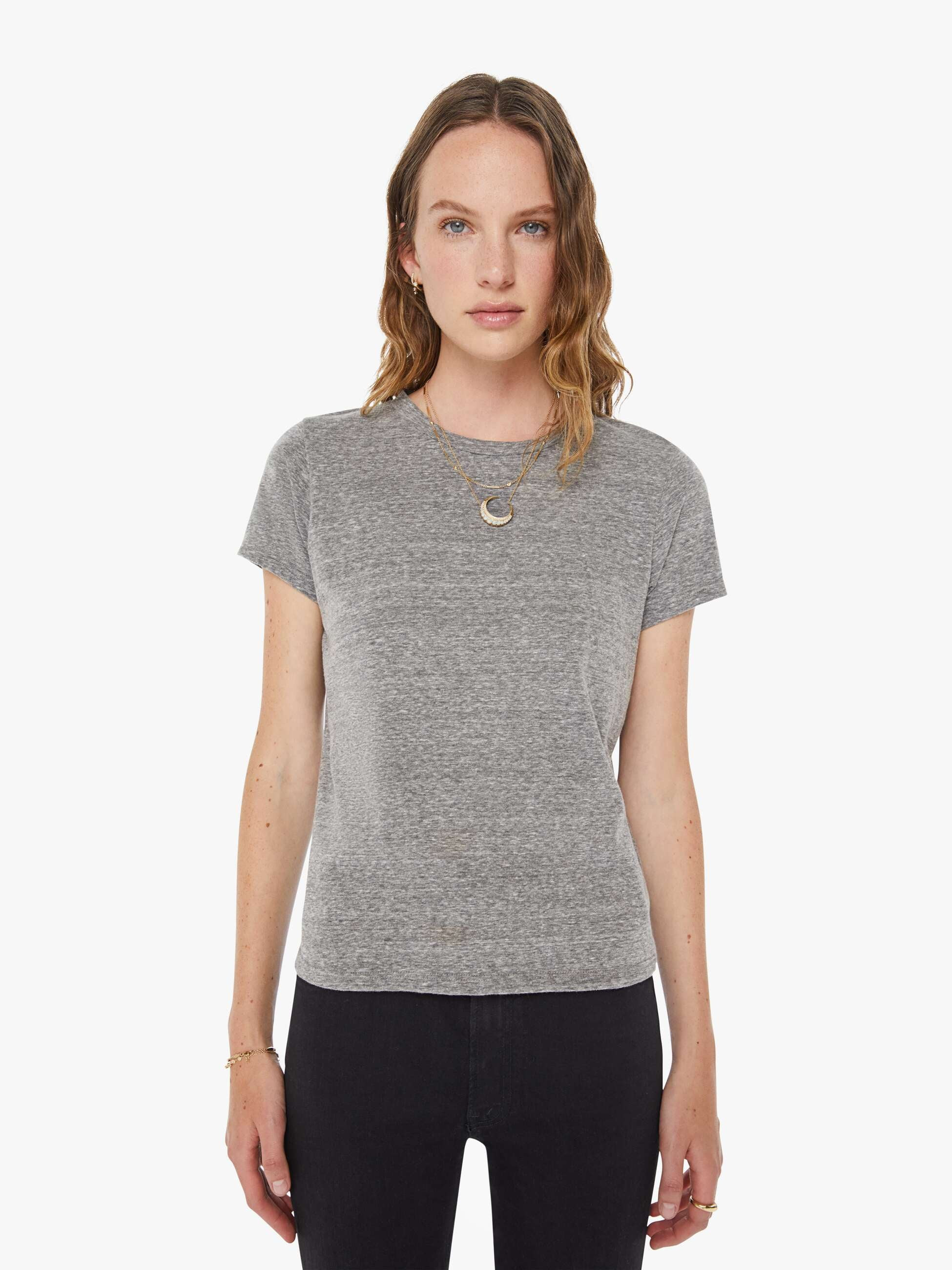 THE LIL GOODIE GOODIE - HEATHER GREY | Mother Denim