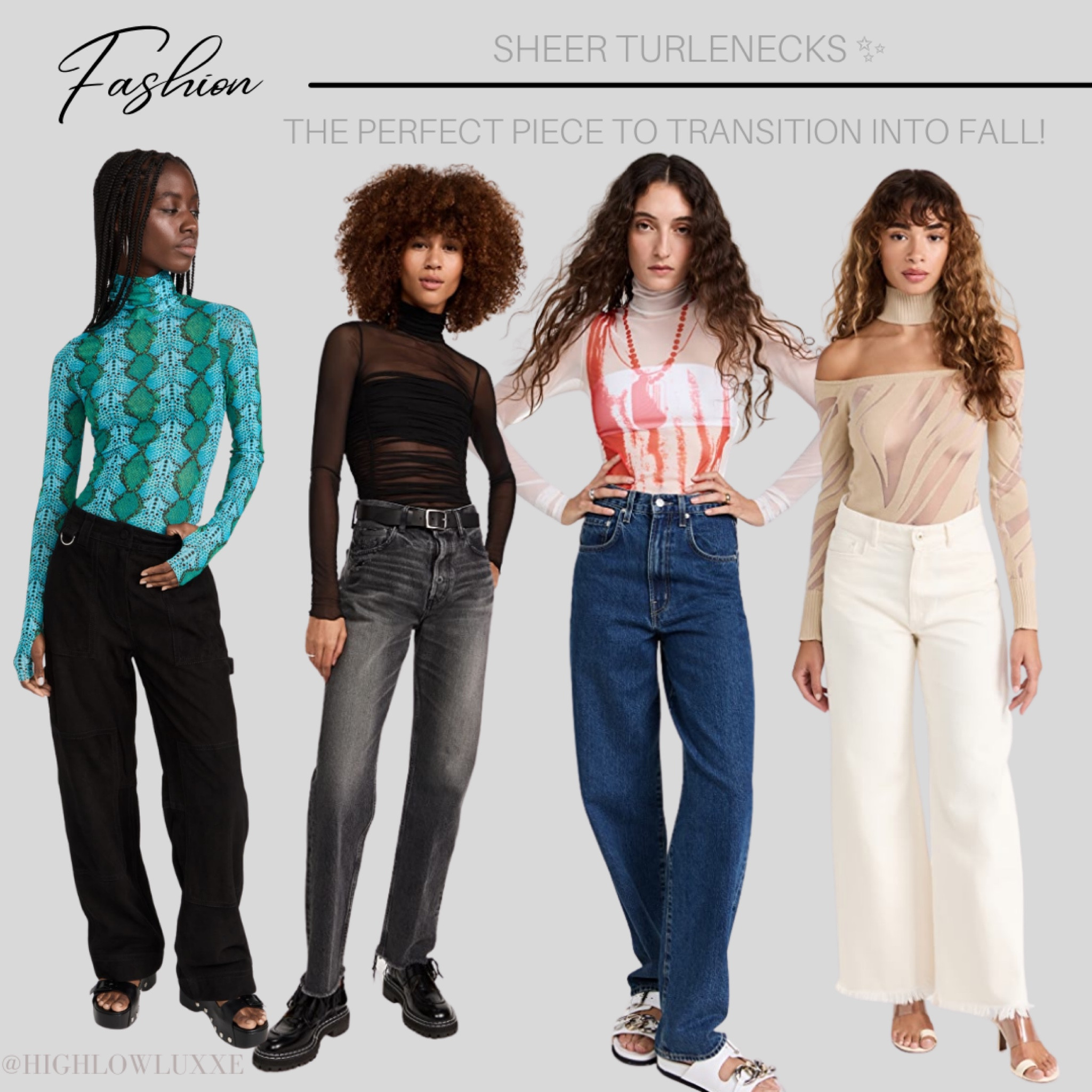 Shop sheer turtlenecks for the fall season 🍂🍁! 

#LTKstyletip #LTKfit #LTKSeasonal