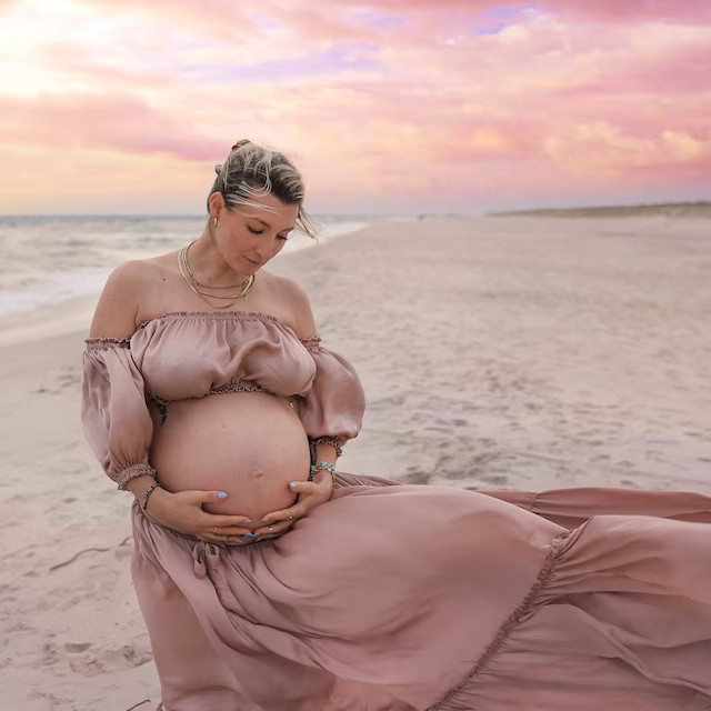 MELANIES dress, Two piece Linen maternity outfit photo shoot, Two piece set women summer beach pr... | Etsy (US)