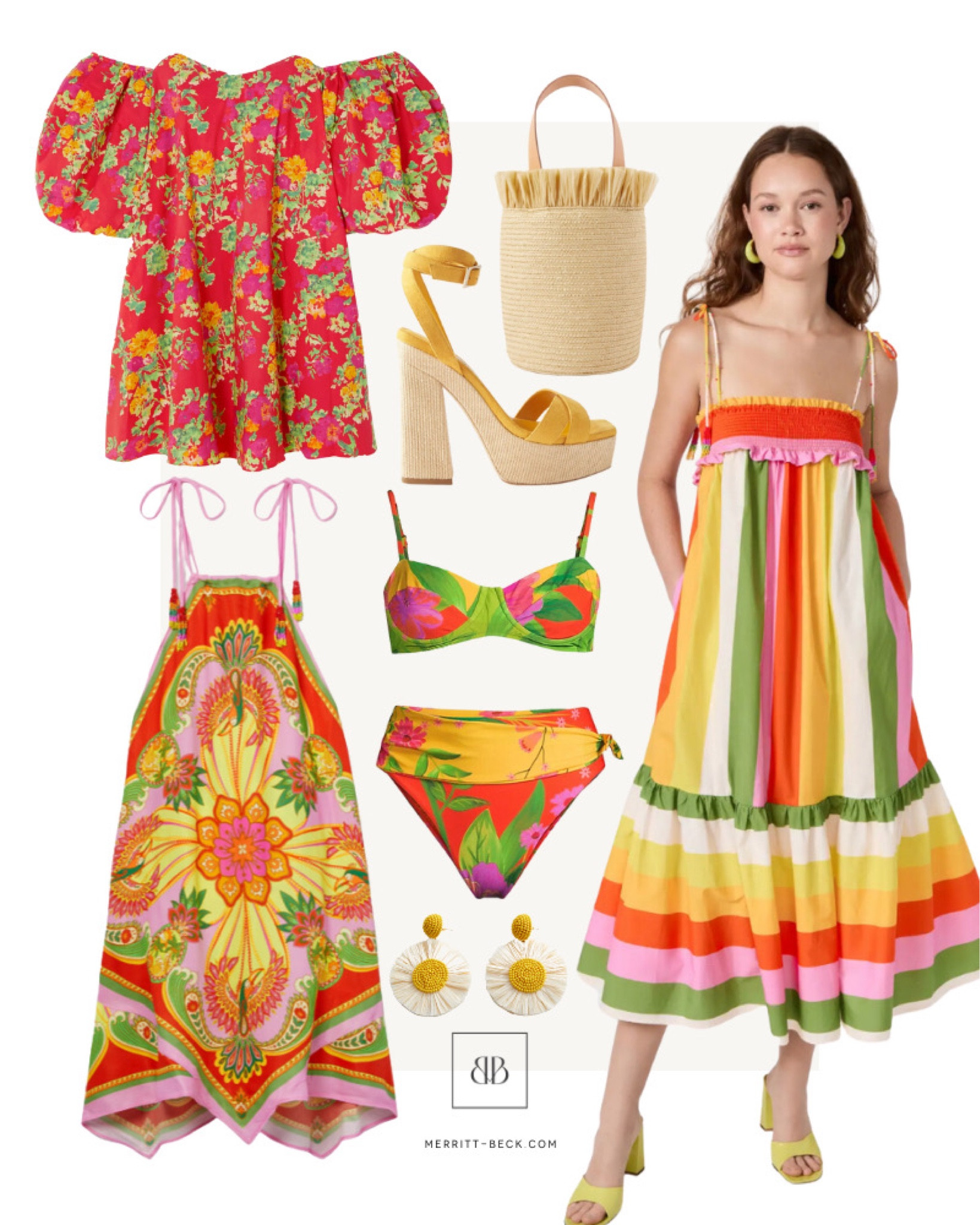 Tutti fruity 🍓🍍🍊🍉 shop this roundup by following @merrittbeck in the LTK app! 

#LTKitbag #LTKshoecrush #LTKswim