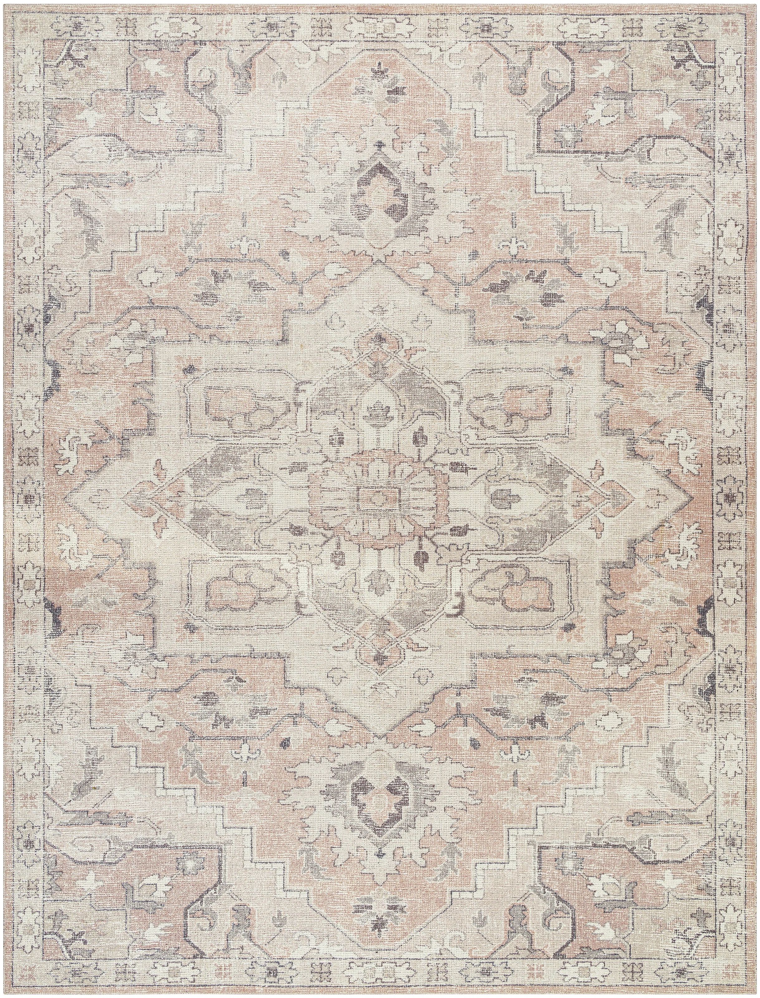 Becki Owens x Livabliss Elle Oriental Rose Smoke Area Rug | Wayfair North America