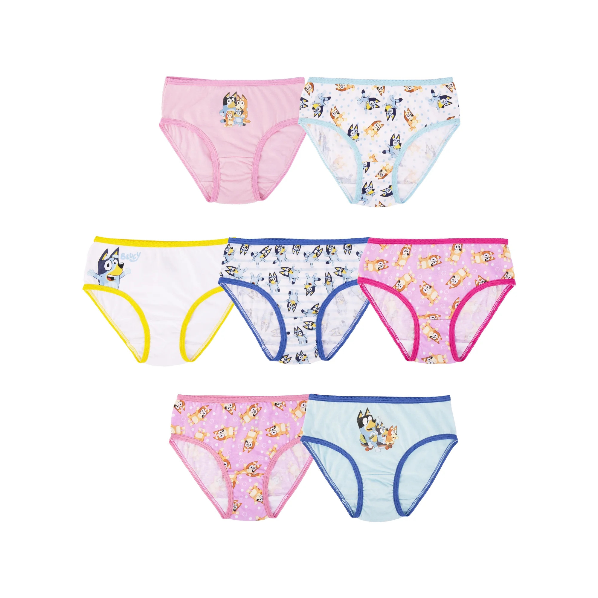 Bluey Girls Brief, 7-Pack, Sizes 4-6 | Walmart (US)