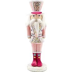 Legendeco Pink Christmas Nutcracker Soldier Guard 16.1 Inch, Traditional Festive Décor for Shelv... | Amazon (US)