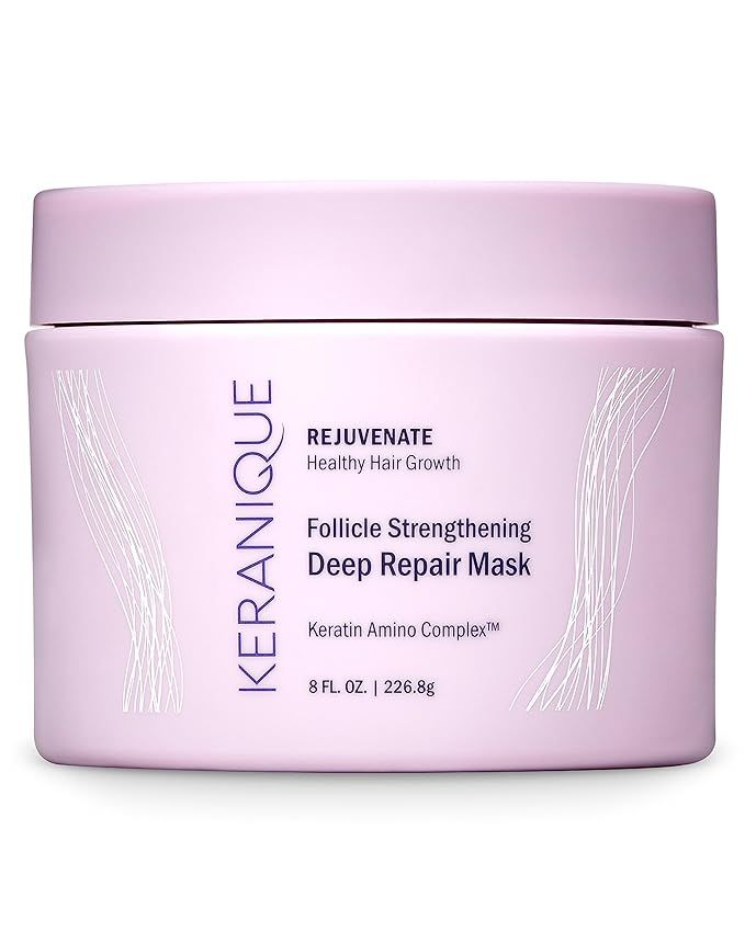 Keranique Hair Mask: Deep Repair & Hydration for Dry, Damaged Hair - Keratin Protein Boost for Fi... | Amazon (US)