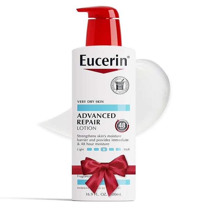 Eucerin Advanced Repair Body Lotion for Very Dry Skin, Unscented Lotion Formulated with Ceramides... | Amazon (US)
