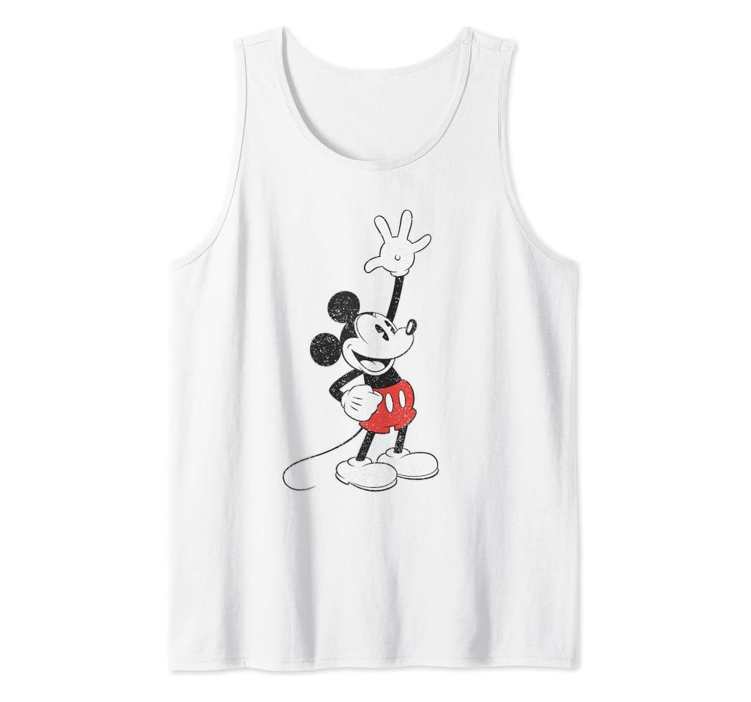 Disney Vintage Mickey Mouse Hey There Tank Top | Amazon (US)