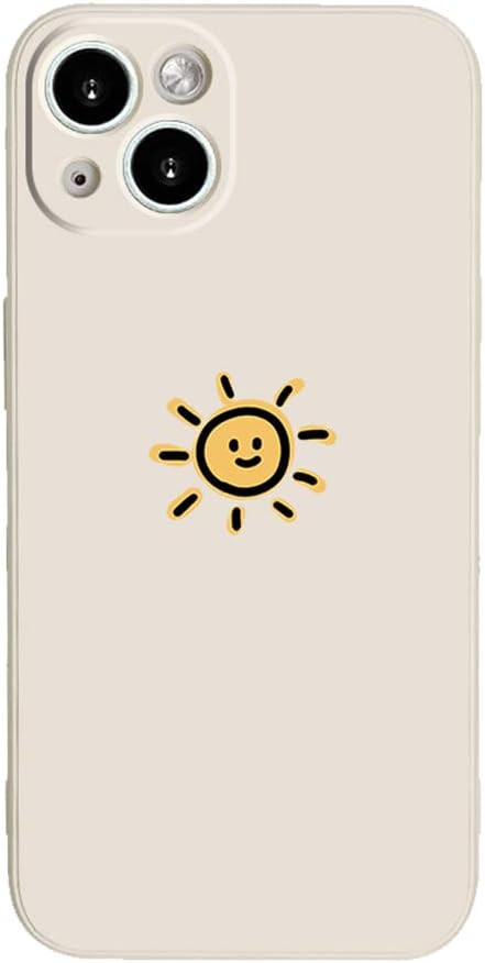 Casechics Compatible with iPhone Case,Silicone Cute Couple Matching Cartoon Sun Moon Camera Lens ... | Amazon (US)