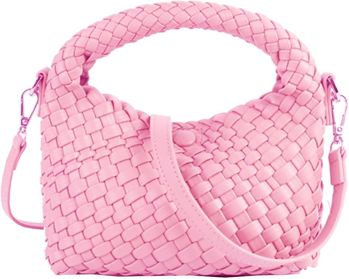 Small Hand Woven Handbags for Women Shoulder Crossbody Bag Girls Purses Cassual Top Handle Bags H... | Amazon (UK)
