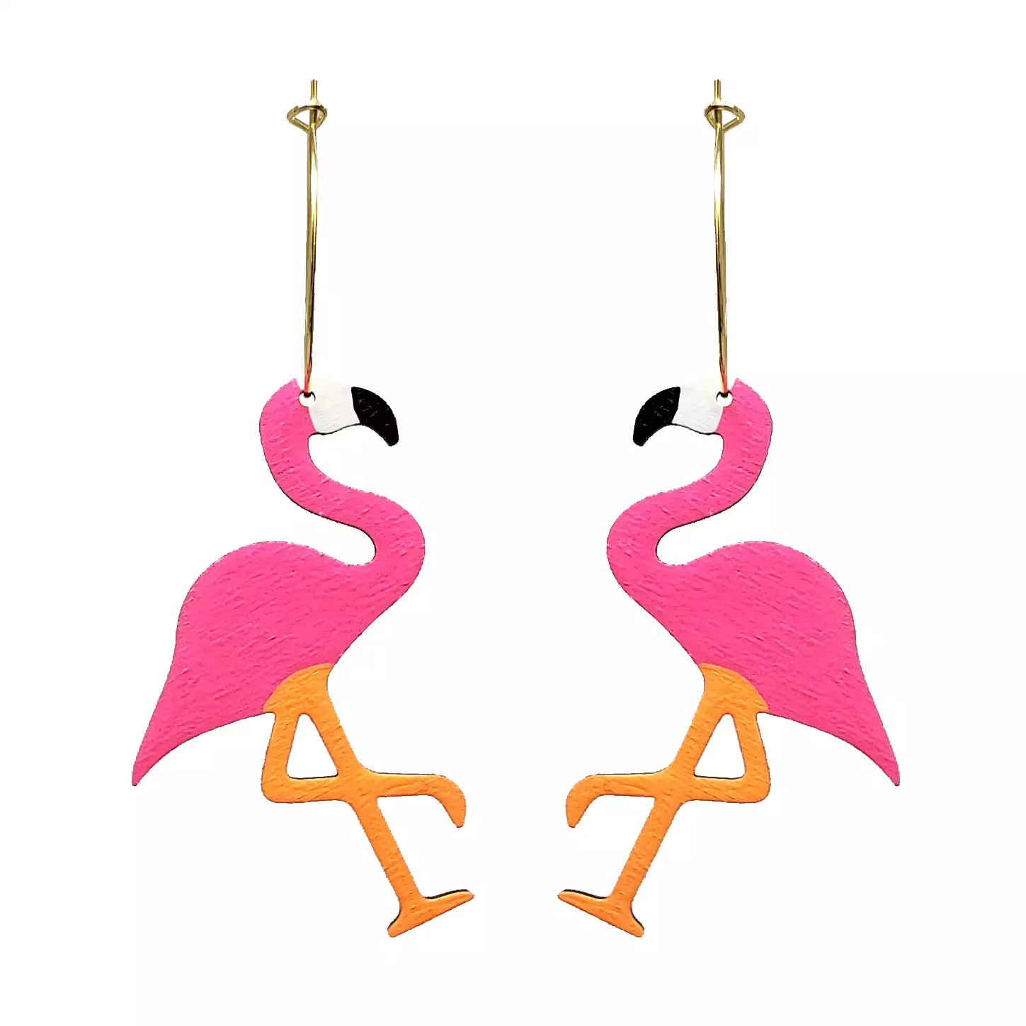 Neon Pink Flamingo Hoops | Le Chic Miami