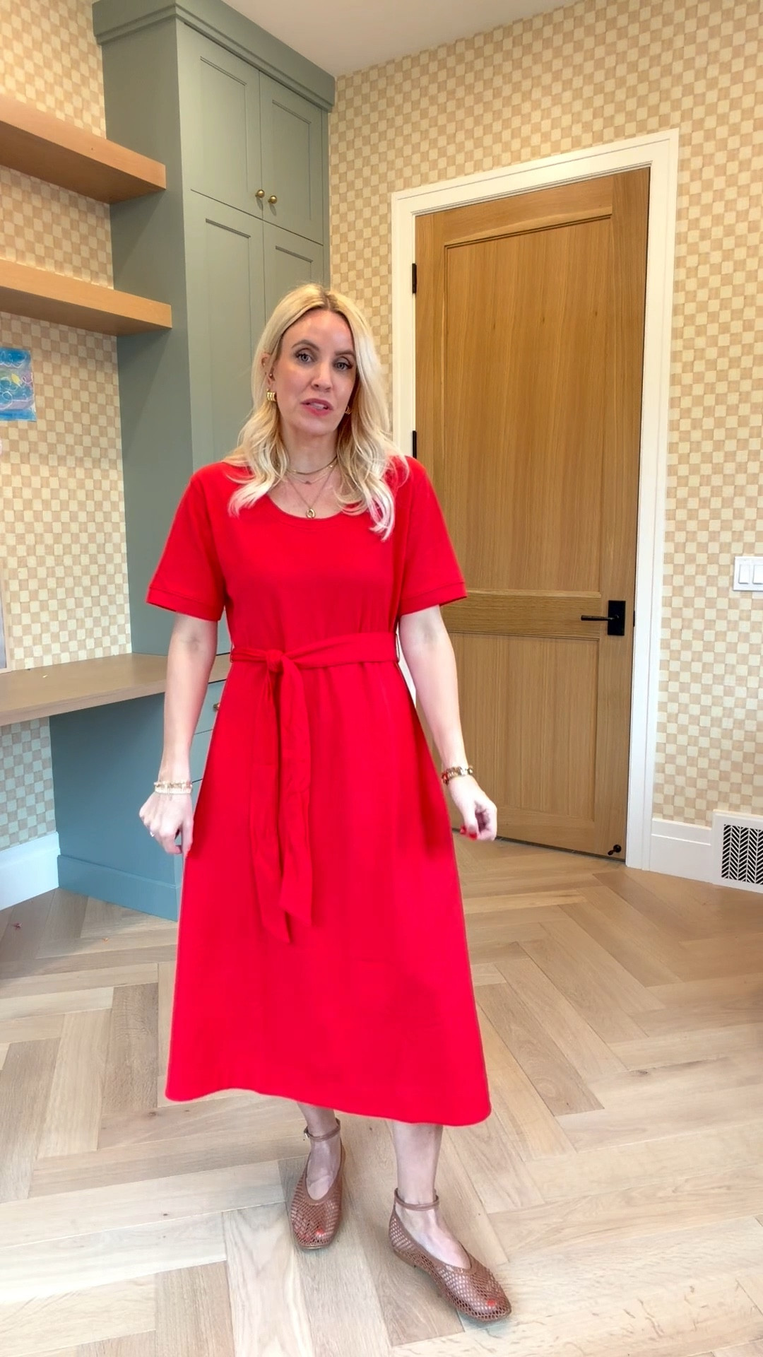 I love the red color too! Size M! I’m 5’5 for reference! 

#LTKgrwm #LTKootd #LTKmomlife