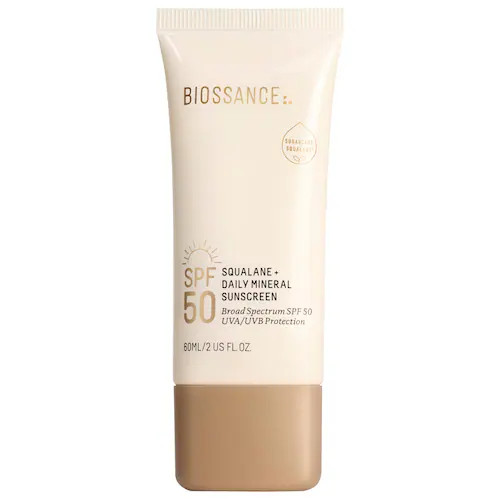 Daily Hydration Mineral Face Sunscreen SPF 50 + Squalane  - Biossance | Sephora | Sephora (US)