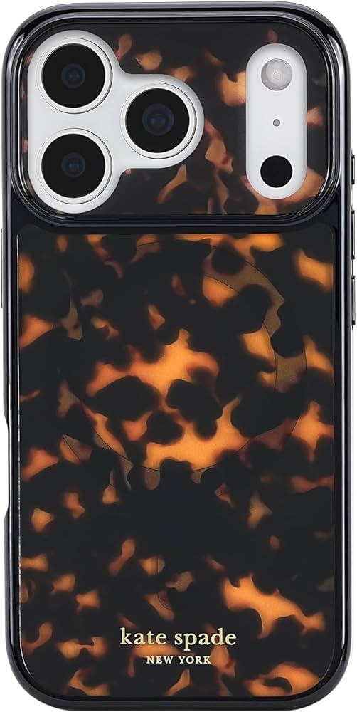 kate spade new york iPhone 17 Pro Case - Compatible with MagSafe - Designer Phone Case - Tortoise | Amazon (US)