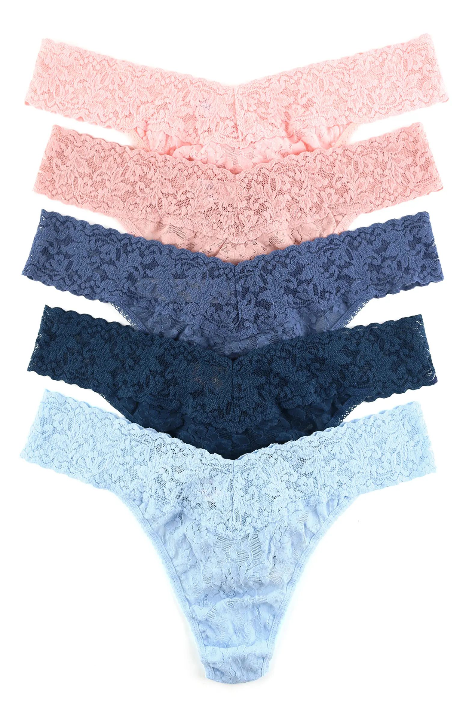 Hanky Panky Assorted 5-Pack Low Rise Thong Gift Set | Nordstrom | Nordstrom
