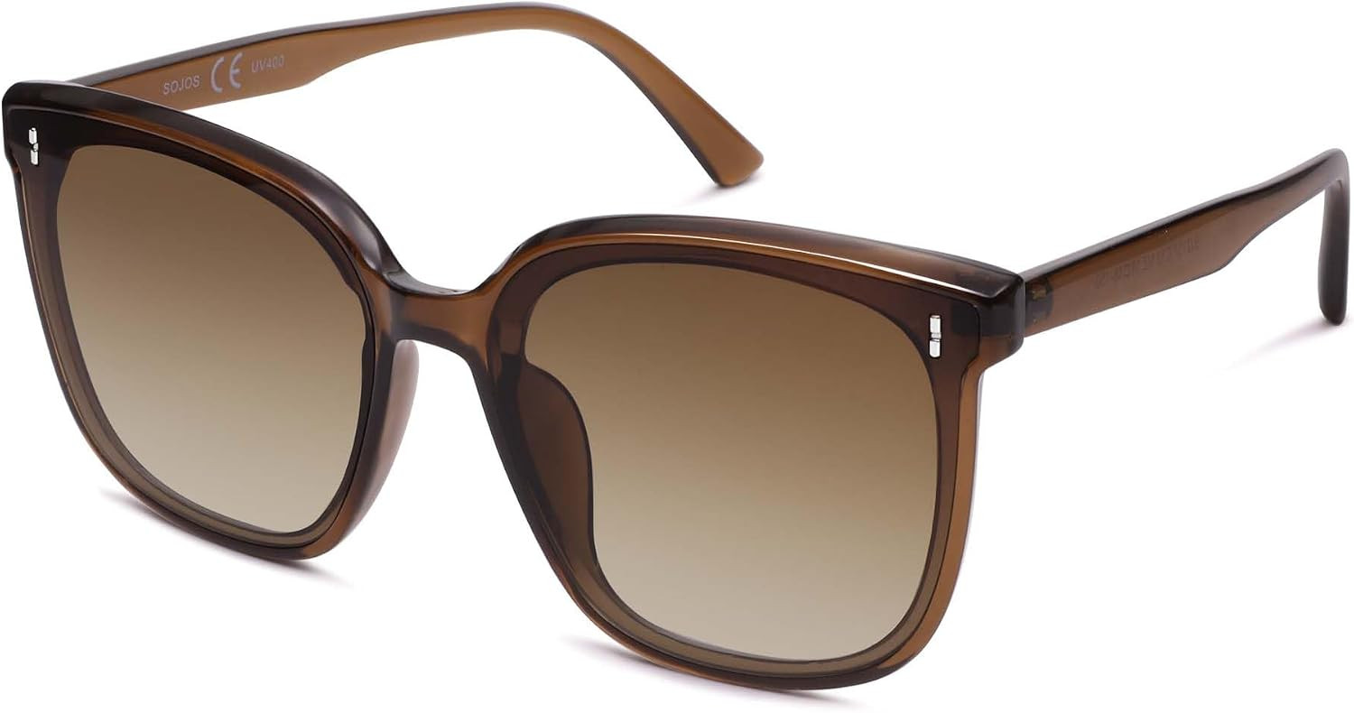 SOJOS Sunglasses for Women Men Vintage Style Shades UV400 Mirrored Lens | Amazon (US)