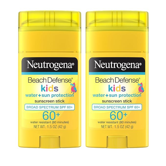 Neutrogena Beach Defense Kids Sunscreen Stick SPF 60+, Hawaii Reef Act 104 Compliant, Octinoxate ... | Amazon (US)