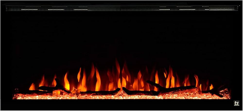 Touchstone Sideline Elite Smart Electric Fireplace - Alexa®/WiFi Enabled- 42 Inch Wide - in Wall... | Amazon (US)